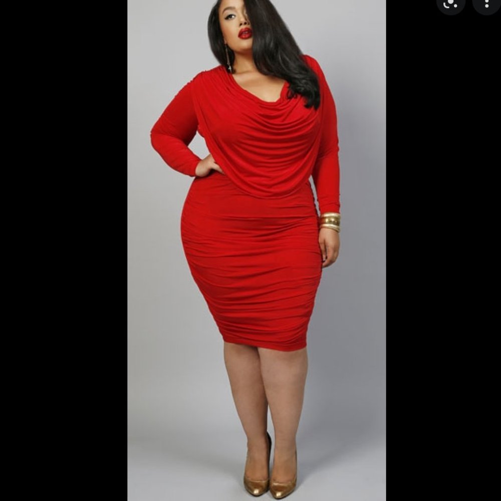 MONIF C. red dress